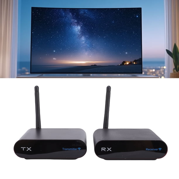 Receptor Y Transmisor De Audio Inalámbrico De 2,4 GHz, 8 Canales, Adaptador De Audio Inalámbrico, Remitente AV Para TV, PC, Altavoz, Amplificador, Barra De Sonido, 984 Pies De
