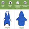 thumbnail image 6 of Haiem Blue Glitter for Winter Dog Hoodie Sweatshirts with Pockets Warm Dog Clothes for Small Dogs Chihuahua-Large, 6 of 7