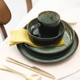 thumbnail image 3 of Euro-Nordic Stoneware 20pc Dinnerware Set, Reactive Glaze (Bubble Green, 20pc Set), 3 of 13