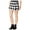 Black - blackwhite, variant on BeBop Womens Faux-Wrap Plaid Skort Skirt, Red, Juniors, 15