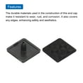 thumbnail image 4 of Standard Plastic Square Aluminum Extrusion End Cap Black 25x25mm Trolley, Fish Tank Rack, Storage Rack 10Pcs, 4 of 6