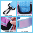 thumbnail image 3 of Bolsa para transportar botellas de agua para vasos de 40 oz con asa, bolsa para botellas de agua con correa de hombro ajustable y cubierta de pajita para caminatas, viajes y campamentos（Azul, 3 of 6
