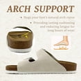 thumbnail image 2 of Mens Sandals, Arch Support Slides with Adjustable Buckle Straps Memory Foam Insole & Cork Footbed Slides for Men Footwear - Non-Slip Summer Sandals for Men & Lightweight Mens Slides, 2 of 5