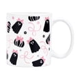 thumbnail image 2 of Halloween Coffee Mug | Cute Pink Halloween Ghost Decor Ceramic Coffee Mug for Spooky Season, Holiday Gifting, Home and Kitchen Halloween Decorations 3.9 X 3.1 in, 2 of 6