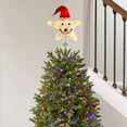 thumbnail image 1 of kkbbma Deals Of The Week Christmas Tree Topper - LED Lights Glowing Christmas Decorations Santa Claus Snowflake Christmas Tree Tree Top Star Christmas Tree Decoration, 1 of 6