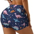 thumbnail image 2 of Fotbe Dinosaur Seamless Shorts, Womens Workout Shorts High Waist Stretch Booty Short for Gym/Yoga/Running/Biking-X-Large, 2 of 9