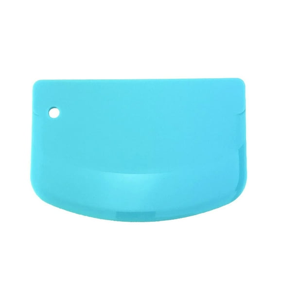 Dough Scraper Plastic Cutter 13.5X9Cm Food-Grade Bowl Scraper for Bread Cake Baking Multi-Purpose Kitchen Tool with Hanging Hole, Baking Plastic Spatula *1