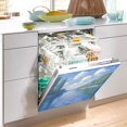 thumbnail image 2 of Yayeee Magnetic Dishwasher Cover for The Front Decoration Home Kitchen Machine Sticker Protector, Blue Sky and River, 2 of 6
