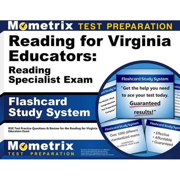 Reading for Virginia Educators: Reading Specialist Exam Flashcard Study System : Rve Test Practice Questions & Review for the Reading for Virginia Educators Exam (Cards)
