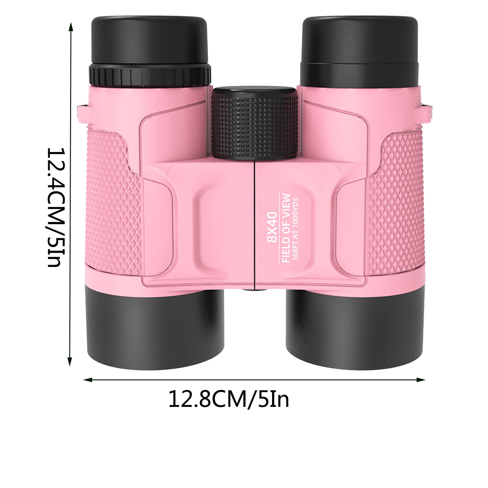 Binoculars - 8x30 Folding Optics, Lightweight Rubber Eyepiece, Educational Outdoor Toy for Bird Watching & Nature Exploration(Pink)