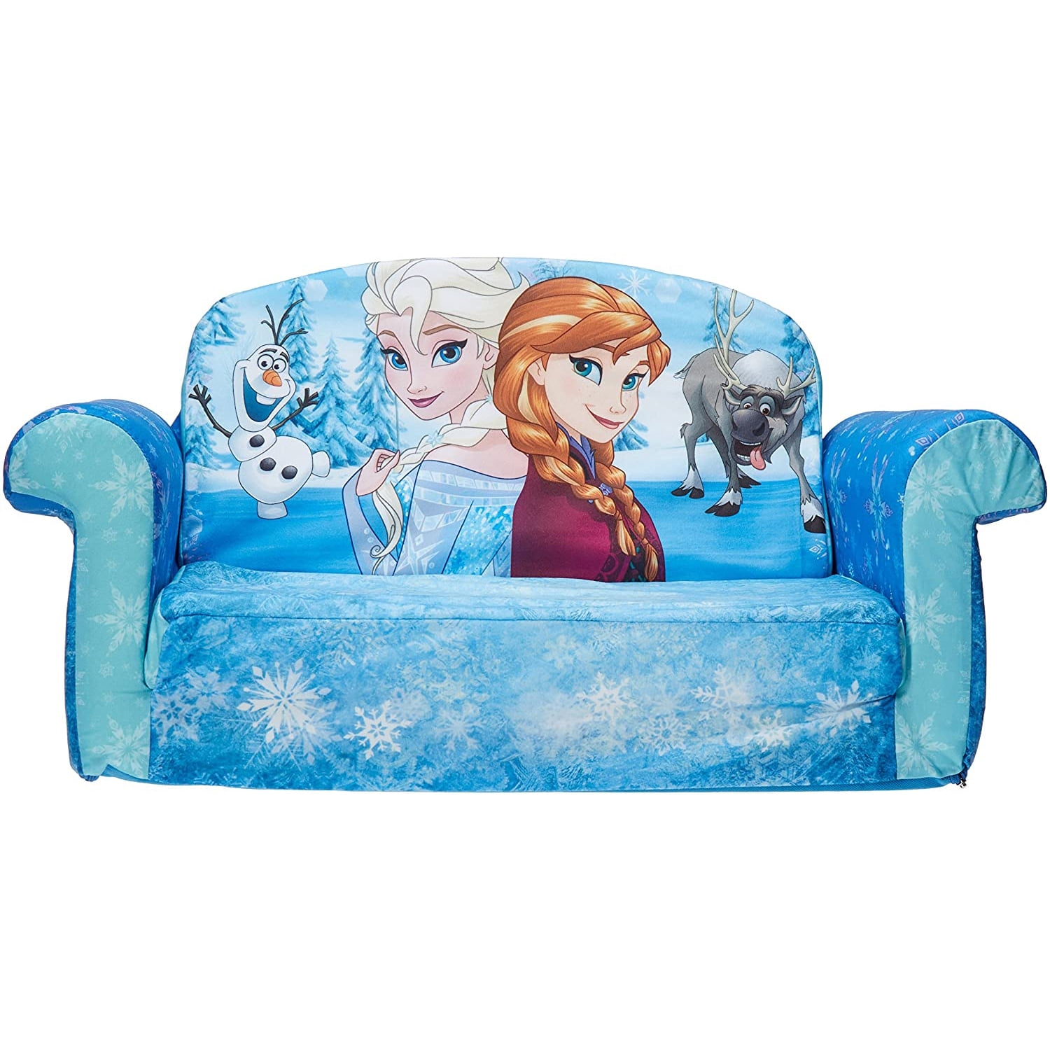 Children's 2-in-1 Flip Open Foam Sofa Marshmallow Furniture Frozen 2 