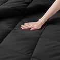 thumbnail image 4 of EvJk 3-Piece King Comforter Set – Black/ Light Gray Reversible All Season Bedding, 4 of 5