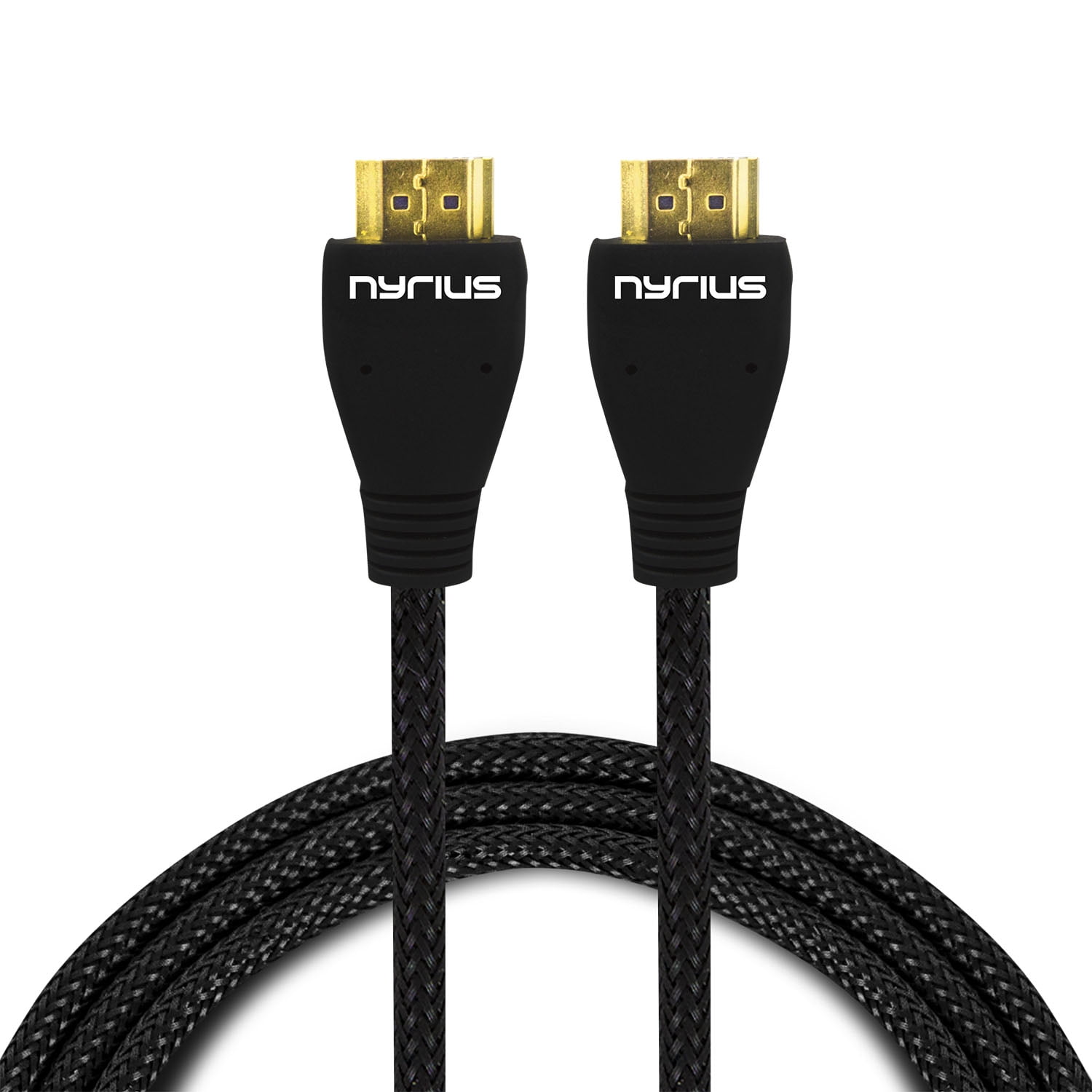 Nyrius High Speed HDMI Cable (6 Feet) Supports 3D, Ethernet, & Audio Return - 2 Pack
