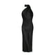 thumbnail image 4 of Vestido de noche elegante sin mangas de satén para mujer: vestido de fiesta sofisticado y a la moda, 4 of 4