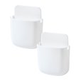 thumbnail image 1 of Oleegame 2PC Spoon And Lid Rest Wall-mounted Storage Box Storage Rack Remote Control Panel Storage Box White, 1 of 2
