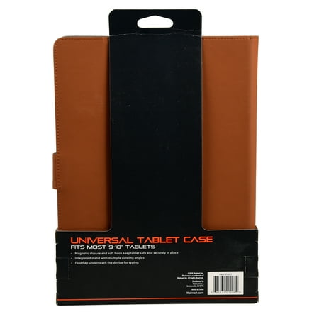 Blackweb Universal Tablet Case for 9-10" Tablets, Brown