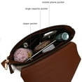 thumbnail image 6 of MKF Collection Angela vegan Color-Block Leather Women’s Satchel Bag by Mia K. - Taupe, 6 of 8