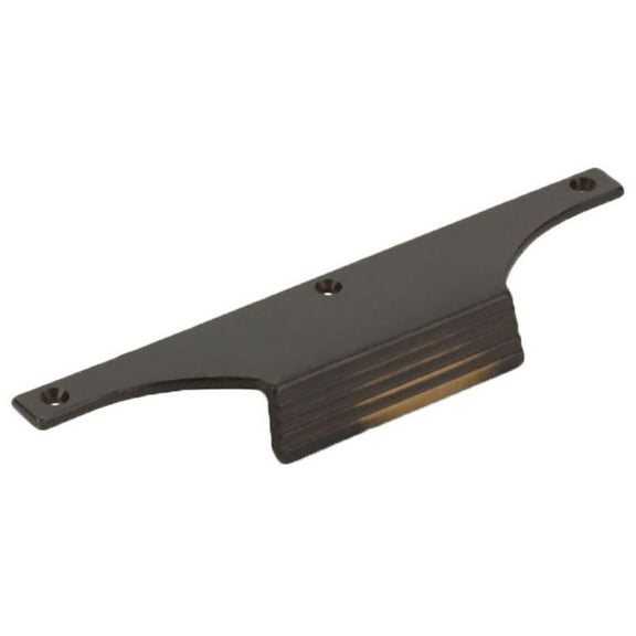 Schaub And Company 691 Stradella 3.5" Center To Center Rustic Solid Cast Bronze 8" Ridged