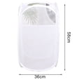 thumbnail image 2 of TNOBHG Breathable Mesh Laundry Basket Foldable Laundry Basket with Side Pockets Capacity Dirty Clothes Storage Basket Breathable Mesh Durable for Sorting, 2 of 8