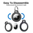 thumbnail image 2 of For Apple AirTag Case PC Protective Cover for AirTags 2021 with KeychainBlack, 2 of 8