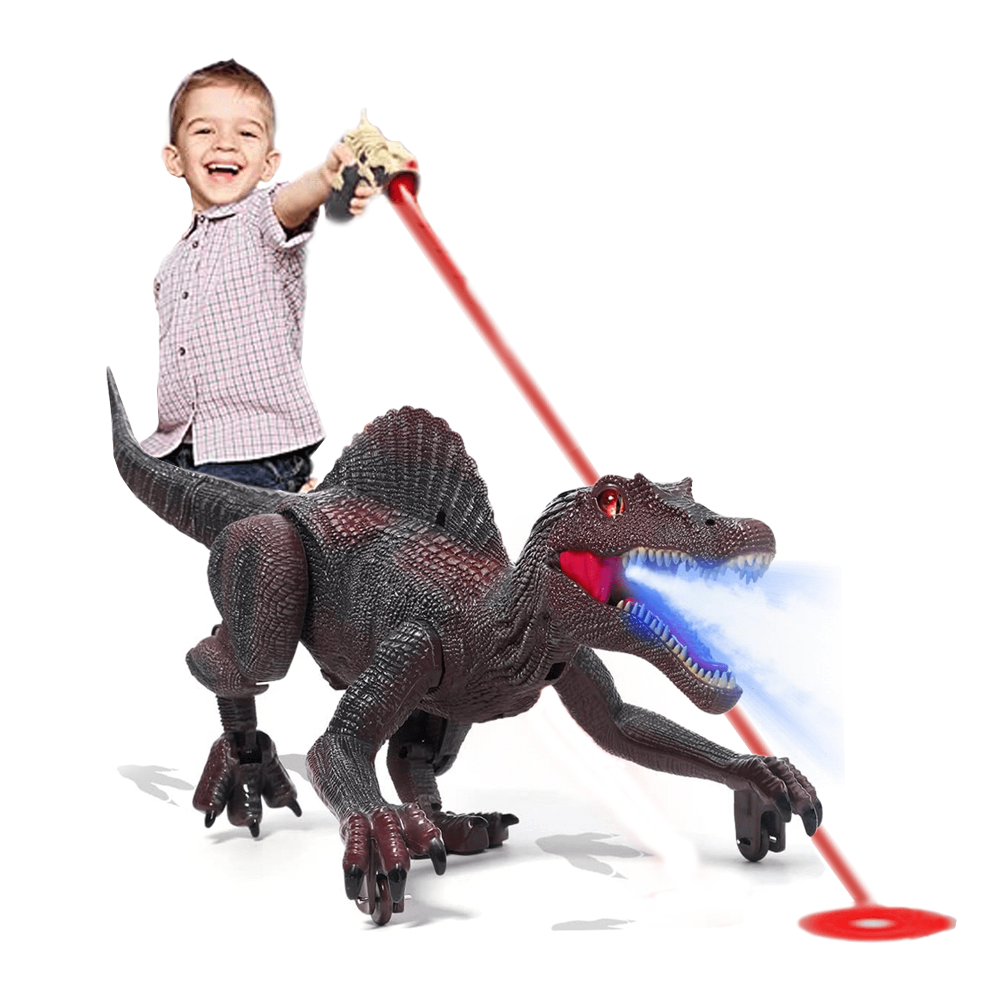 Richgv Remote Control Dinosaur Toys for Boys, Walking RC Dinosaur Toys