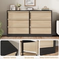 thumbnail image 6 of Danolapsi 6 Drawer Dresser for Bedroom,6 Drawer Double Dresser,Wooden Storage Chest of 6 Drawers,Double Dresser Organizer with Storage Freestanding,for Bedroom,Living Room,Nursery, 6 of 7