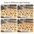 thumbnail image 7 of ODIKA 8'x10' Washable Area Rug Non-Slip Chair-Friendly Mat Orange Mid Burnt Century Scattered Fall Motifs Interlocking Bathroom for Dining Room, Large Office, Lounge, 7 of 7
