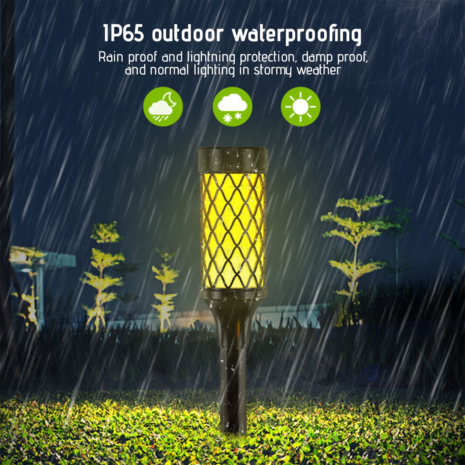 Dvumao Kitchen Accessories, Solar Light Outdoor Solar Lights Outdoor IP65, Wireless Solar Flooding Light For Porch Garden Patio Drive-way Pathways, Women Gifts