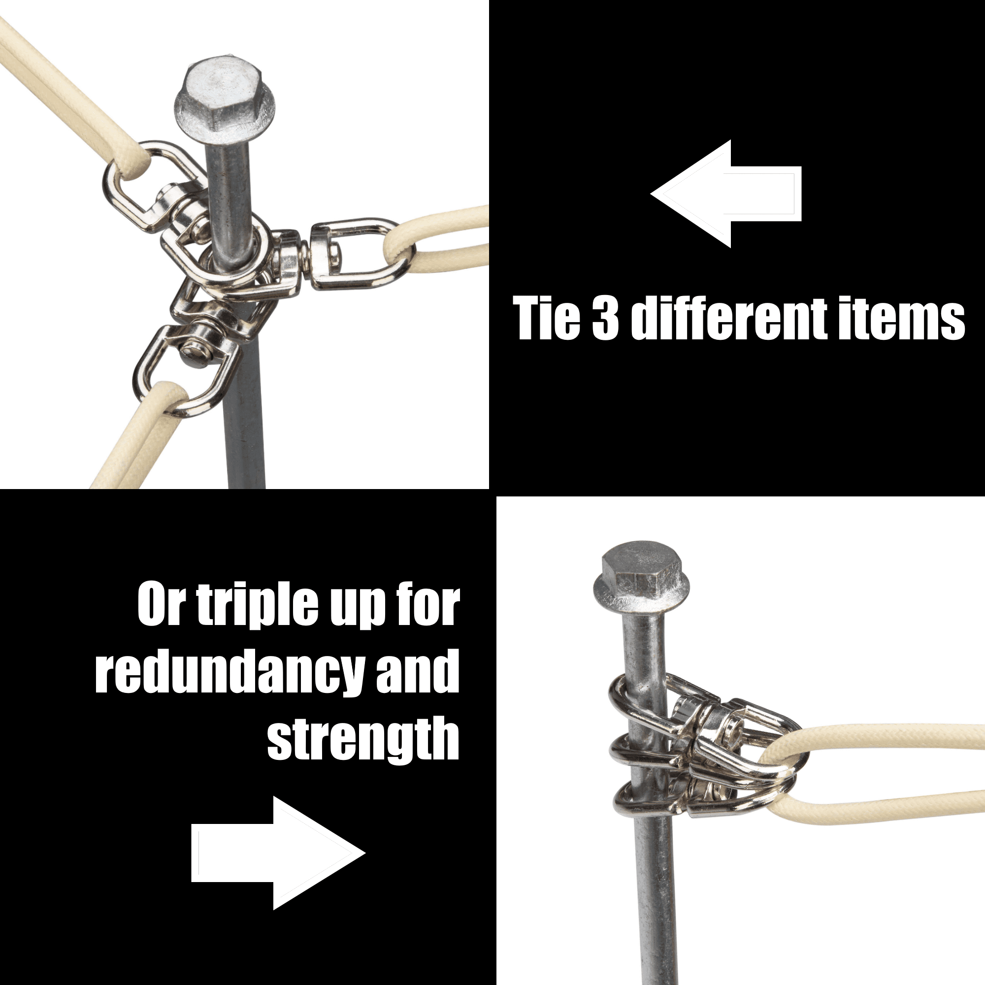 Ground Anchors Screw in - 24" Set of 2 with Drill Bit - Earth Anchors - Ground Stakes Heavy Duty - Mobile Home Anchors - Shed Anchor Kit - Swing Set Anchors - Tree Stakes - Awning Canopy Anchor