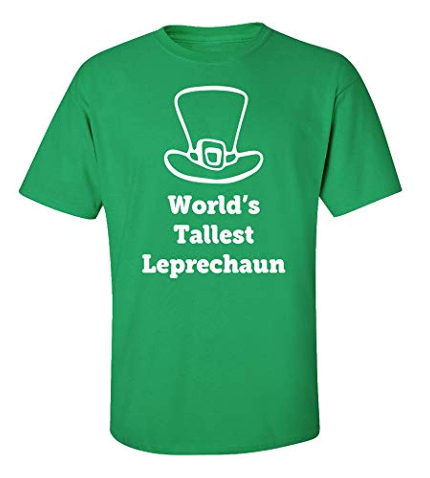 Funny St. Patrick's Day World's Tallest Leprechaun Adult Short Sleeve Tee Shirt - Bild 7 von 33