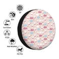 thumbnail image 4 of Sikiie Poodle In Ballet Skirts Dancing PVC Leather Spare Tire Wheel Cover Spare Tire Cover, for Car Truck SUV Camper Trailer Universal Fit(14-17in)-17 inch, 4 of 6