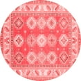 thumbnail image 1 of Ahgly Company Indoor Round Geometric Red Traditional Area Rugs, 6' Round, 1 of 4