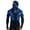 Blue, variant on Men's Hooded Long Sleeve Sun Shirt, Bold Skull Art Print Relaxed Fit for Hunting Camping Holiday Outdoor Daily Wear,Blue (M)