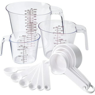Plastic Baking Measurement Measuring Cups 5 Pieces Set of Each Big & Small,  For Protein Powder