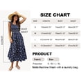 thumbnail image 4 of NAYTOAO Women's Summer Maxi Dresses - 2026 Sleeveless Square Neck Ruffle Strap Smocked Flowy A Line Beach Vacation Sun Dress, 4 of 10