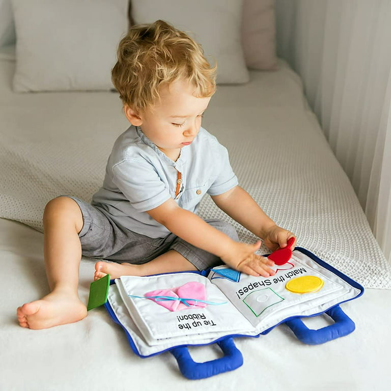 My Quiet Book Toddlers 2-4，Felt Activity Book Soft Sensory Touch and Fell  Cloth Book, Busy Interaactive Book , Boys and Girls 