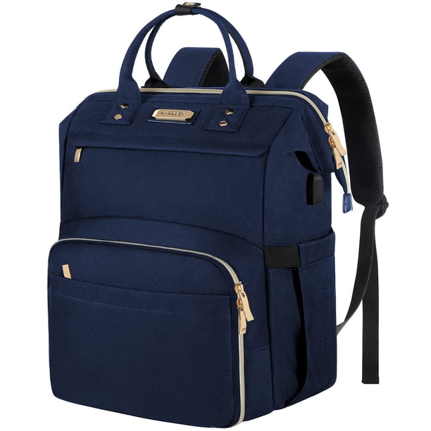 Mochila JCDOBEST con aislamiento térmico para portátil de 15,6 pulgadas, azul