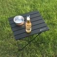 thumbnail image 3 of Outdoor Folding Picnic Table with Seat Pocket Camping Desk with Waterproof Tableware Clothes Storage Bag Camping Backyard Use, 3 of 8