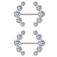thumbnail image 1 of Sonducket Barbell Nipples Ring Stainless Steel Girls Female Bodies Accessory Decor Charming Body Jewelry Fashion for Women Type3 NO3 Sonducket AP009720-00, 1 of 5