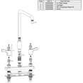 thumbnail image 2 of Elkay LKD2442C Elkay 8" Centerset Exposed Deck Mount Faucet with Arc Spout and 2-5/8" Lever Handles Chrome, 2 of 3