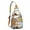 Citrus, variant on Tropical Island Sling Backpack – Boho Safari Jungle Crossbody Daypack with Exotic Palm Tree & Coastal Sunset Print, Lightweight & Stylish for Beach Vacation, Hiking & Travel