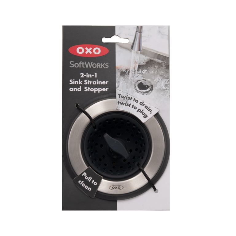 OXO Softworks 2-in-1 Stainless Steel Sink Strainer and Stopper photo 8
