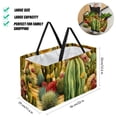 thumbnail image 2 of Cactus Large Capacity Reusable Beach Bag with Storage Bins and Shopping Basket - Foldable Oxford Cloth Tote for Beach, Pool, and Laundry, 2 of 7