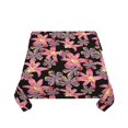 thumbnail image 5 of Wukai Lilies Flowers Waterproof Tablecloth for Kitchen Dining, Fits Square Tables for 2-4 Seats -54"x54", 5 of 7