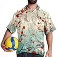 thumbnail image 4 of Tree Men's Short Sleeve Beach Shirts Hawaiian Button Down Casual Summer Printed Unisex Top, 4 of 6