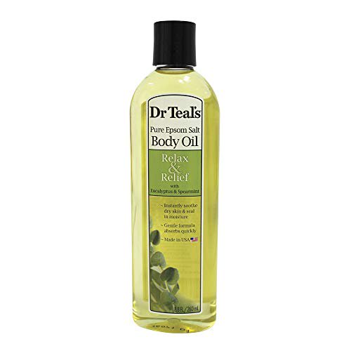 Dr Teal's Moisturizing Bath & Body Oil, Eucalyptus & Spearmint , 8.8