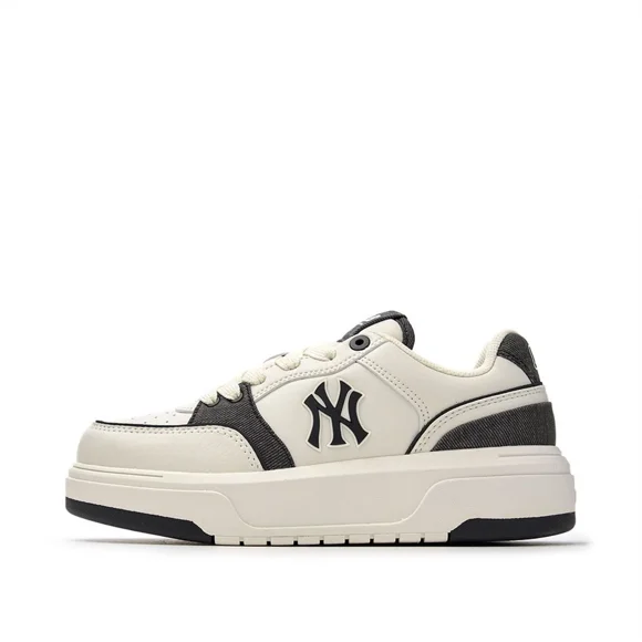 MLB Chaussures de Course Unisexes Noires à Doublure Épaisse Embo Monogramme Cooperstown New York Yankees