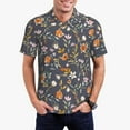thumbnail image 1 of Fotbe Wildflowers Camiseta Polo de Golf para Hombre con Estampado – Camisa Deportiva Transpirable con Cuello Abotonado-Small, 1 of 6