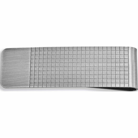 Fashion Antique Silver-Tone Etched Design Money Clip (4 X 2.5) Made In China -Jewelry By Sweet Pea
