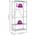 thumbnail image 2 of vidaXL Clothes Rack with Shelves 31.5"x15.7"x68.9" Bamboo, 2 of 7